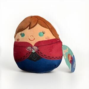 Disney Frozen Anna Squishmallow 5" Plush NWT Jazwares Rare HTF Princess Toy